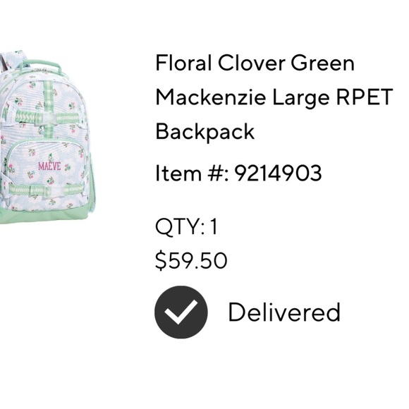 Pottery Barn Kids Large Floral Backpack - Picture 8 of 8